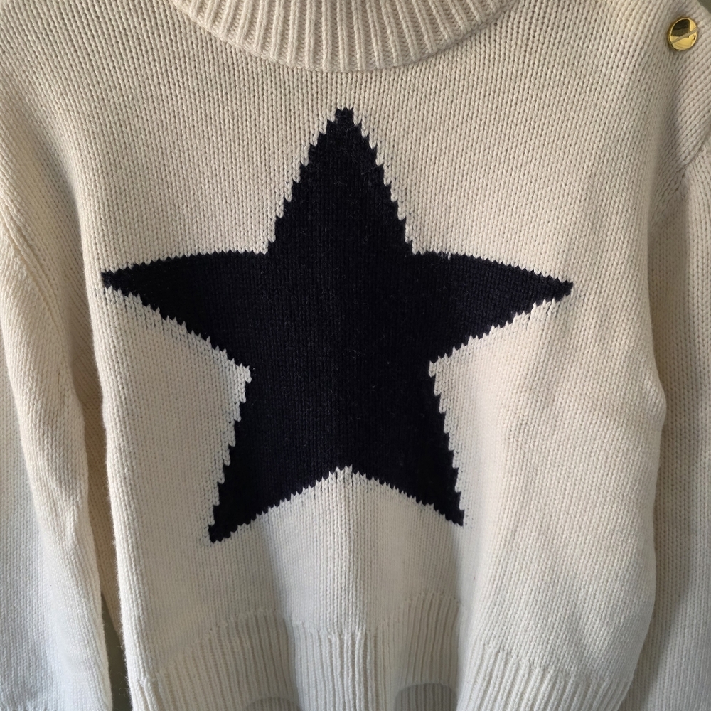 NWOT Kate Spade New York L Celestial Star Eclectic Cozy Cottagecore Knit Sweater - Picture 11 of 16